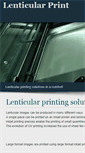 Mobile Screenshot of lenticular-print.com
